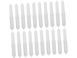 Juego de 20 varillas de plástico con resorte para sujetar papel higiénico, compatibles con varios
