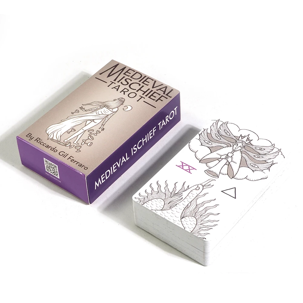 Baraja De Entrenamiento De Tarot Medieval Con 78 Cartas De Tarot Tradicionales.