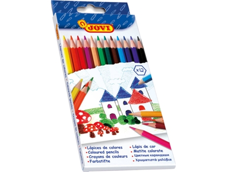 Lápices de Colores JOVI (Multicolor - 12 Tabletas)