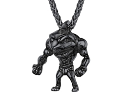 2026-colgante De Tiburón Animal Joyería Hombre Niño Collar Acero Inoxidable Ekq 04 Fitness Shark Negro