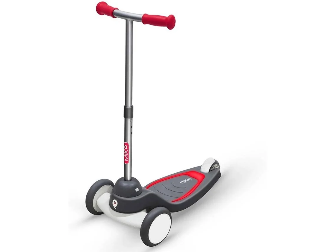 QPLAY Patinete Infantil 3 Ruedas con Altura Regulable, Luces LED y Diseño Plegable Estable