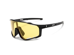Óculos De Sol Para Ciclismo À Prova De Vento Uv400 Para Homens E Mulheres Óculos Esportivos Ao Ar Livre (preto Amarelo)