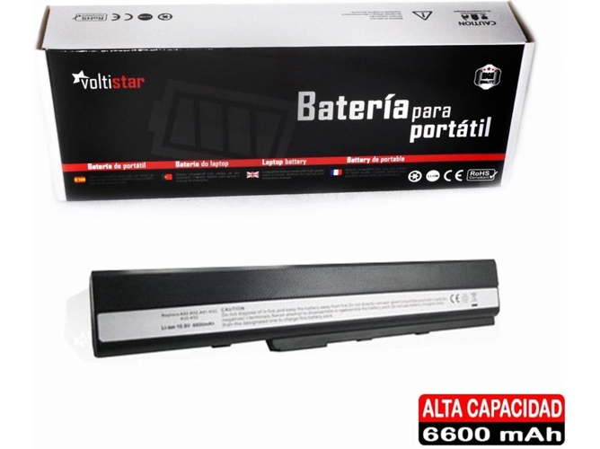 Batería para Portátil VOLTISTAR Asus A42 A42D A52 B53 F85 70-Nxm1B2200Z