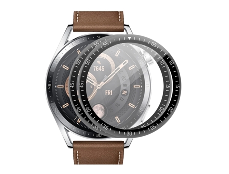 2 uds para Huawei Watch GT 3 46mm Enkay Hat-Prince cobertura completa 3D pieza de borde suave curvado + película protectora de pantalla PMMA HD