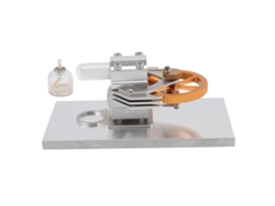Modelo de motor de aire caliente ajustable con base de madera