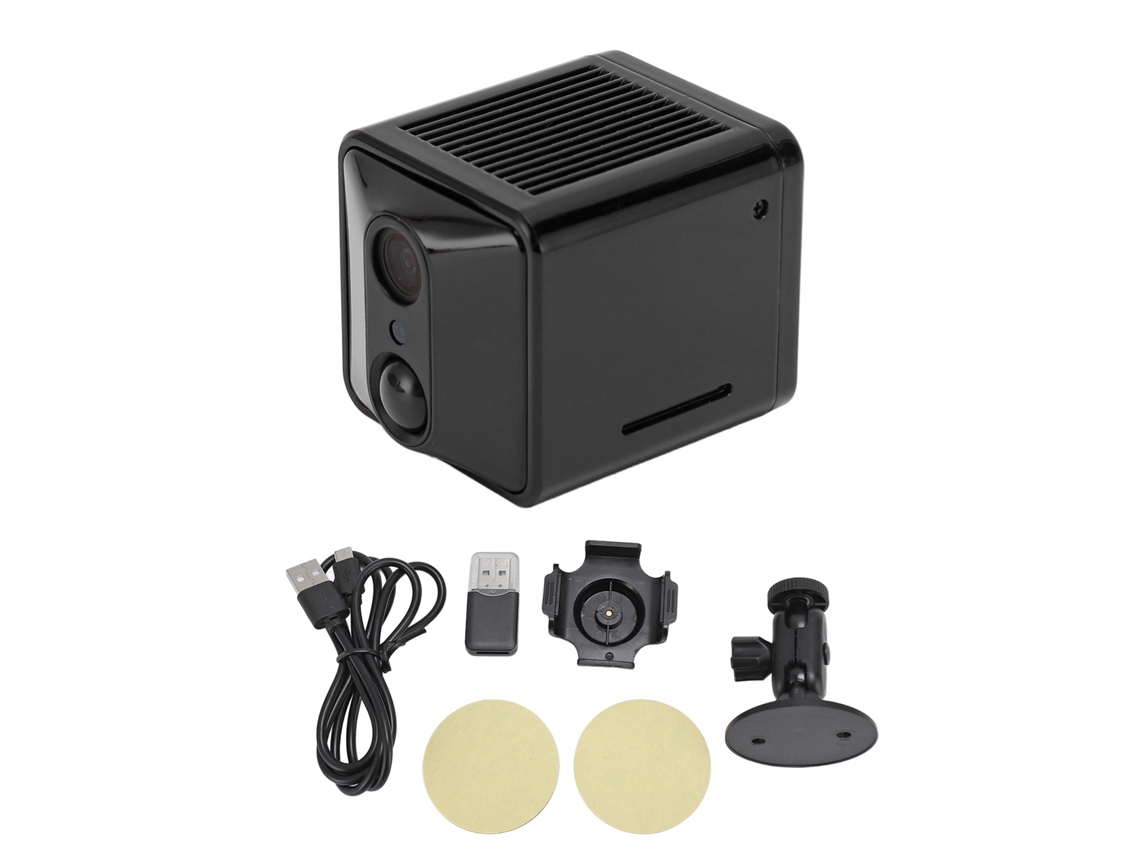 Mini Cámara De Seguridad Inalámbrica Para Interiores 1080p Con Visión Nocturna, Infrarrojos, Detección De Movimiento Y Wifi.