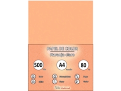 80Gr A4 Paper A4 Light Orange 500 Hojas