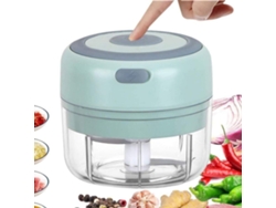 Miniprocessador De Alimentos Elétrico, Verde Menta - Pequeno E Portátil, Recarregável, Adequado Para Cozinhas Domésticas