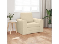Sofá cama 2 en 1 color crema, 98 x 71 x 83 cm, tela WSD621845