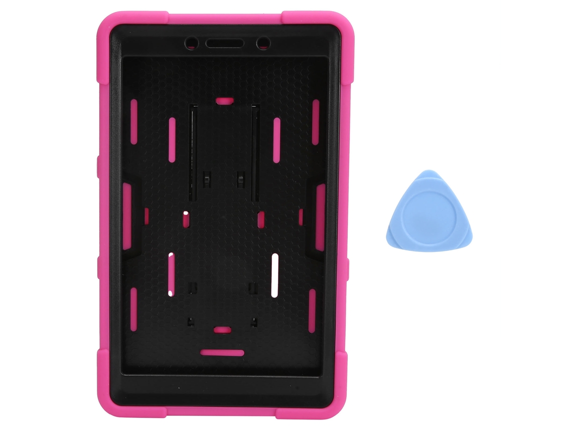 Funda protectora (protección manos libres para el dispositivo) para Galaxy Tab A T290, color rojo púrpura.
