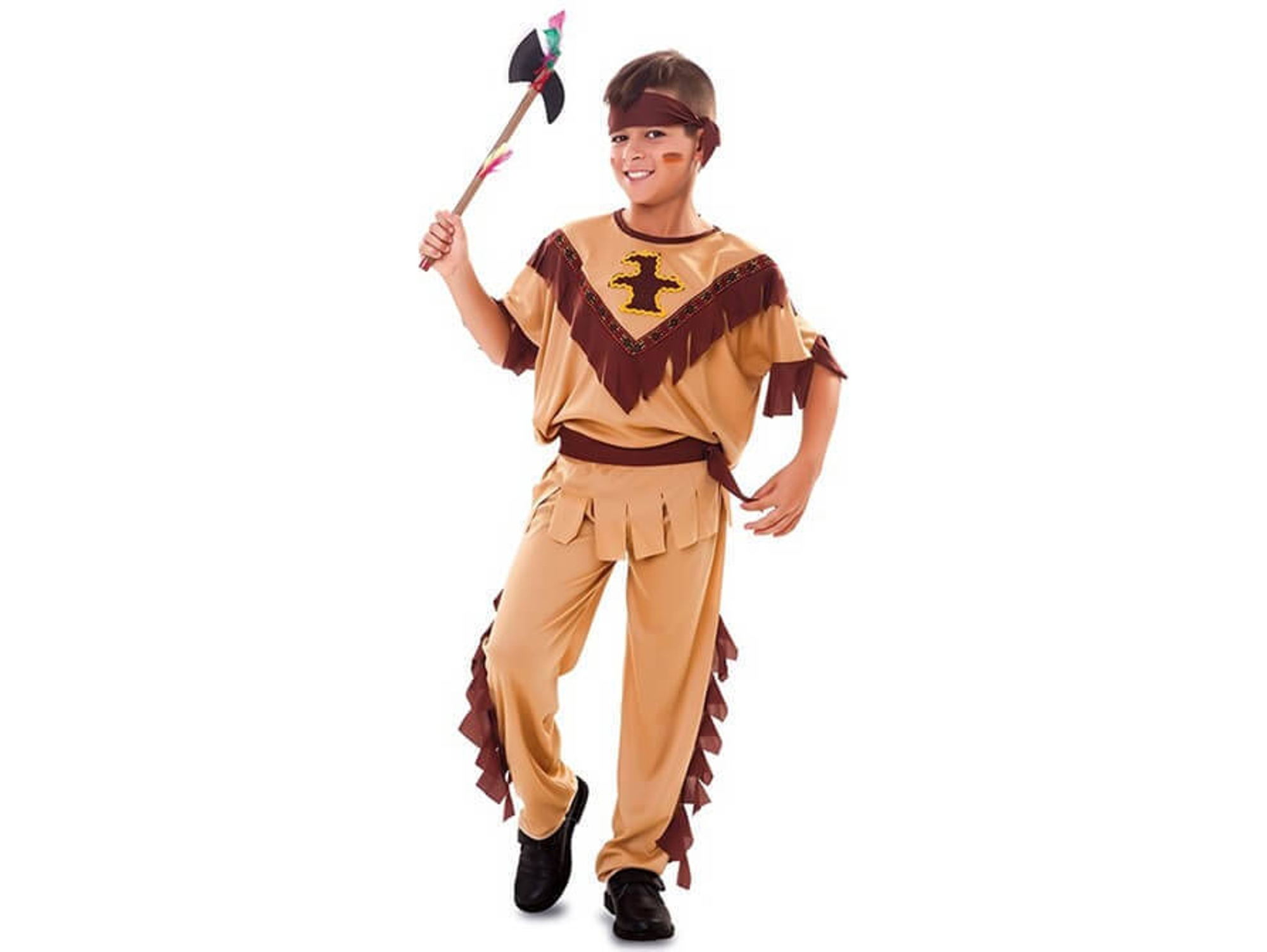 Disfraz de Niño DISFRAZZES Indio Con Tótem (Talla: 10 a 12 años)