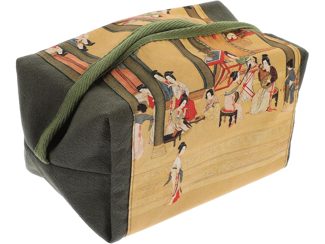Caja De Pañuelos De Tela China Vintage, Servilletero Versátil Y Ligero, Tamaño Clásico,