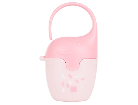 Caja Porta Chupetes Elefante Rosa KIKKA BOO