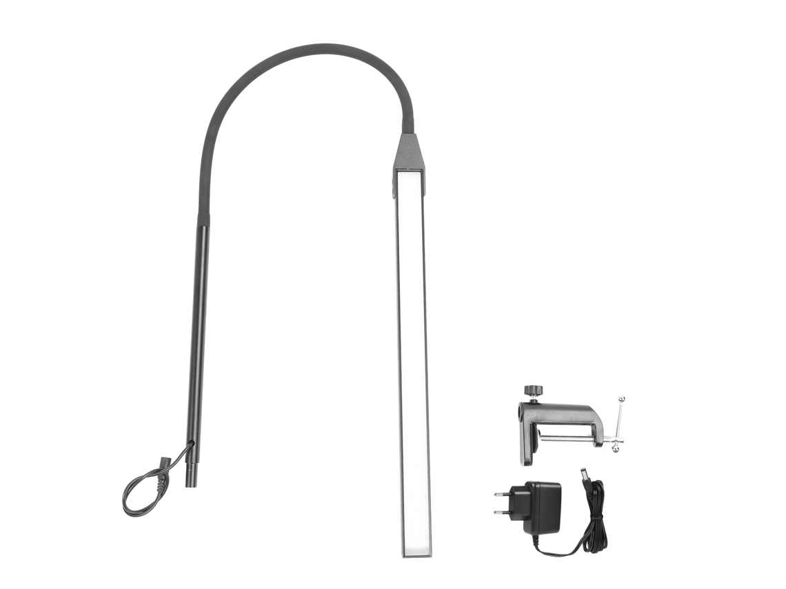 Omni-lámpara De Escritorio Led Con Pinza Regulable Sin Escalas 3 Temperaturas De Color 3000k-6000k Plegable Brazo Largo Para Hogar Oficina Enchufe Eu