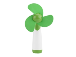 Ventilador Portátil Mini Cool Bateria Aa Operado Leve Ajustável Para Casa Escritório Viagem Verde