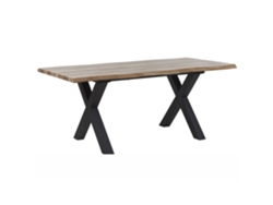 Mesa de comedor BELIANI Bronson de MDF Madera clara 90x180x76