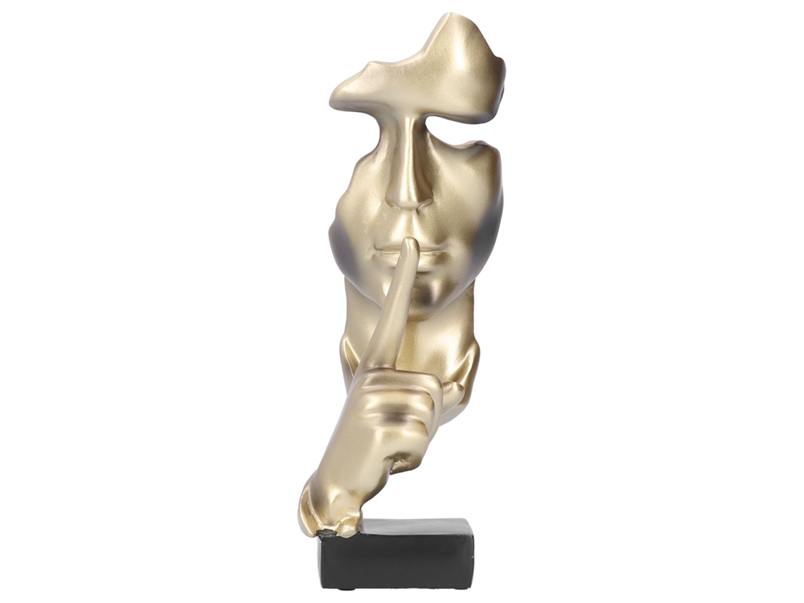 Escultura facial decorativa de resina para el hogar y la oficina BS915