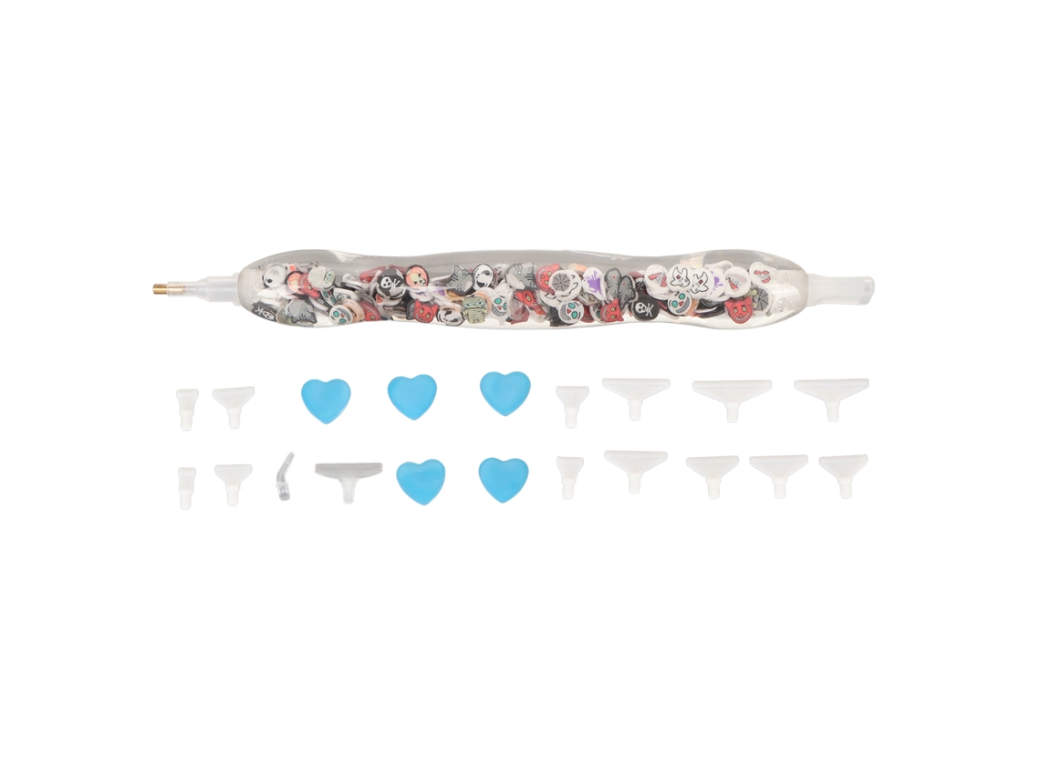 Kit De Bolígrafos De Arte Con Diamantes De Imitación De 6.2 Pulgadas, Resina, Plástico, Colorido, Regalo, Calabaza, Fantasma