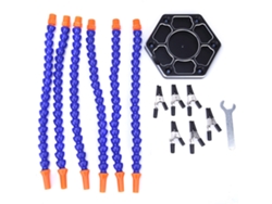 Soporte De Soldadura Con 6 Brazos Flexibles, Abrazadera Para Sujetar Placas De Circuito Impreso Y Herramienta De Soldadura.