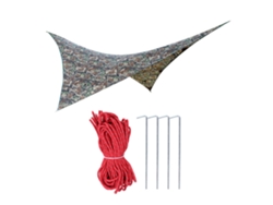 Toldo Portátil Impermeable Para Tienda De Campaña, 275x275cm, Camuflaje.