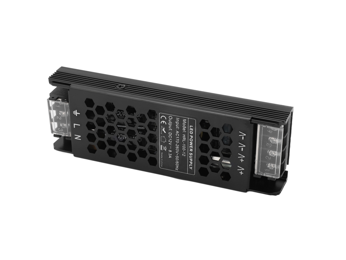Fuente de alimentación LED 2026dz de 100 W, entrada de CA de 170-260 V, salida de CC de 12 V, convertidor adaptador para tiras de luces.