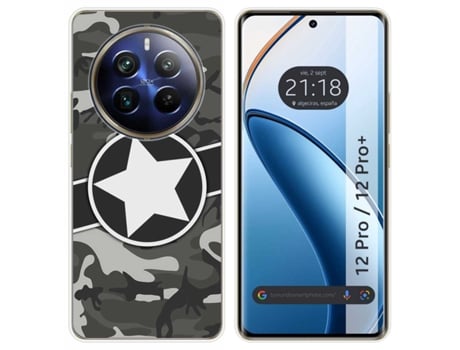 Funda Diseño Camuflaje para Realme 12 Pro 5G / 12 Pro Plus 5G TUMUNDOSMARTPHONE Silicona Multicolor
