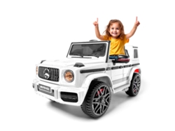 Coche eléctrico para niños Mercedes G63 Amg 12v Blanco Ataa
