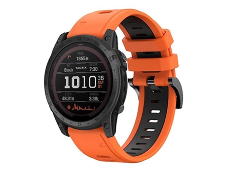 Correa Smartwatch Para Garmin Tactix 7 / 7Pro 26Mm Naranja-Negro VENISYMLIS