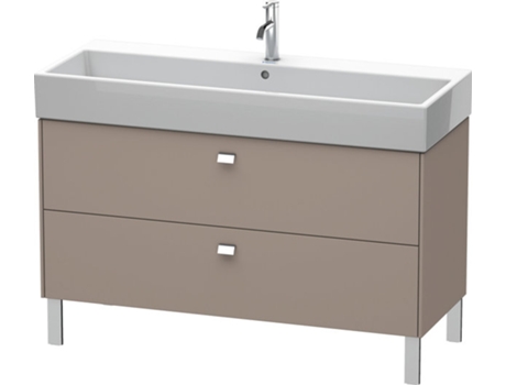 Mueble de aseo DURAVIT Brioso de 118,4 x 45,9 cm 2 extraíbles con sifón y delantal para lavabo Vero Air 235012