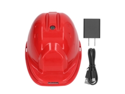 Casco de seguridad con ventilador solar, puerto USB, ajustable, para trabajos al aire libre, construcción y soldadura | Sin marca