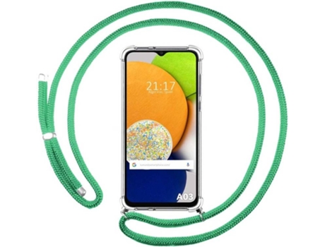 Carcasa para Samsung Galaxy A03 TUMUNDOSMARTPHONE Colgante Verde