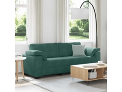 Sofá De 3 Plazas | Sofá De Sala | Sofá De Relaxación 178 Cm Terciopelo Verde Oscuro Wsd680578 Lovely Home