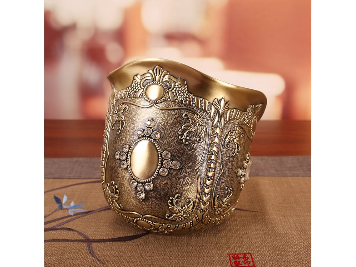 Papelera De Escritorio Grande De Estilo Europeo De Primera Calidad Para Mesita De Noche, Para Aperitivos Y Otros Artículos.