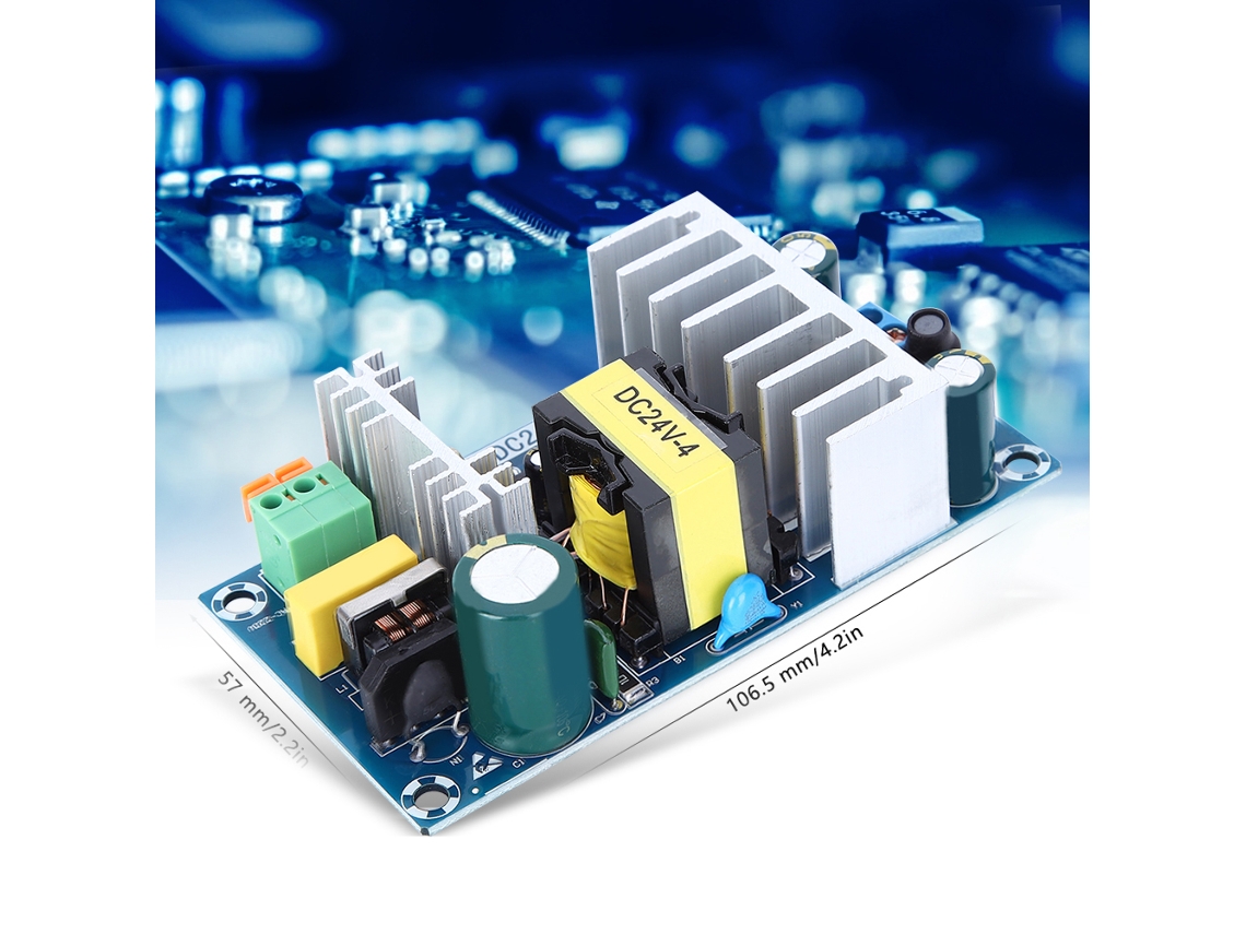 2026as-regulador De Voltaje Placa De Potencia Switch 220v Ac A 24v Dc 100w 4a-6a Accesorio Eléctrico