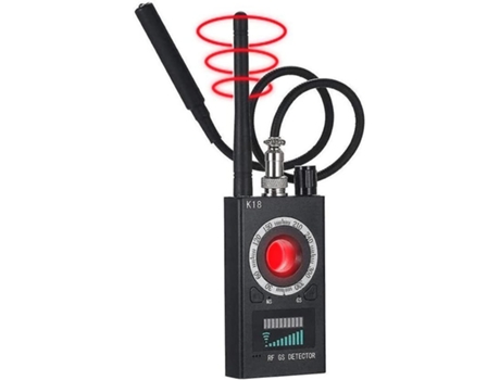 Detector Rf Detector de cámara oculta para dispositivos de escucha Negro BISBISOUS
