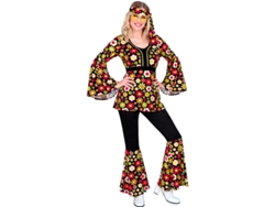 Disfraz de Hippie años 60 oscura para mujer