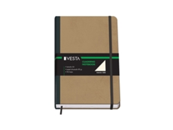 Cuaderno Nature Con Goma A5 96 Hojas Liso VESTA