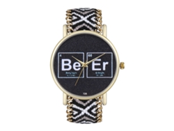 Elegante Reloj De Pulsera Unisex De Cuarzo Con Correa De Lana - Regalo De Moda