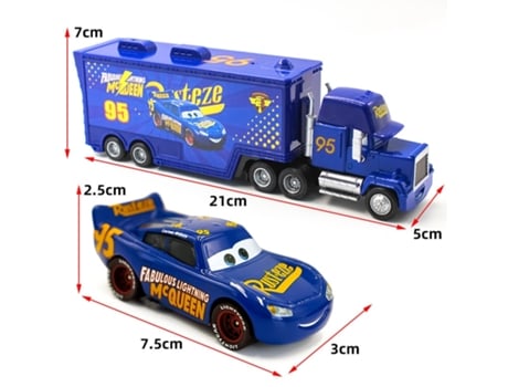 Set takara tomy pixar car 3 jackson mack uncle truck 1:55 diecast metal car model toy boy christmas gift