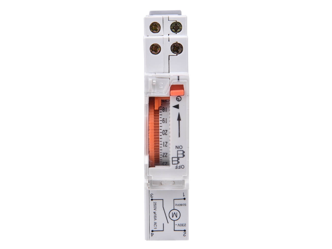 Temporizador Mecánico Th-182 Para Equipos De Riel Din, Ac220v 50/60hz
