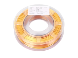 Filamento Pla 1.75mm Bicolor Ouro E Vermelho Para Impressão 3d 200g 30-45mm/s