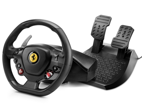 Volante + Pedales THRUSTMASTER T80 Ferrari 488 GTB (PS4 - Negro)