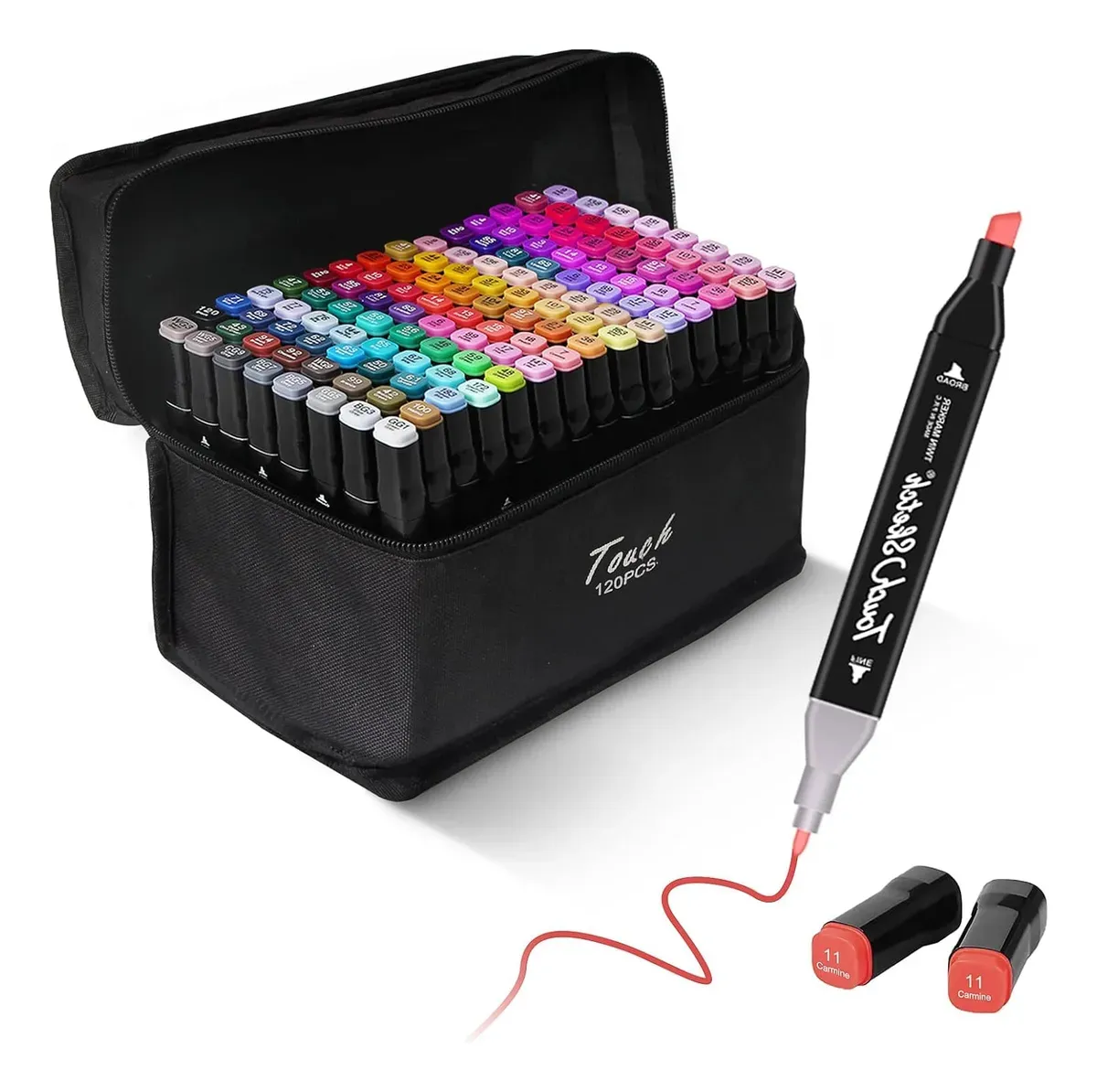 Puntas de pincel dúplex de 120 colores, set Devayotoy