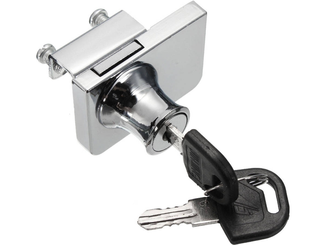 Cerradura Para Puerta De Vitrina (2 Llaves - Acero Inoxidable)*