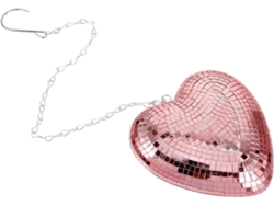 Corazón de discoteca colgante de espuma de vidrio, decoración versátil para fiestas románticas y recepciones de San Valentín GOKOCO