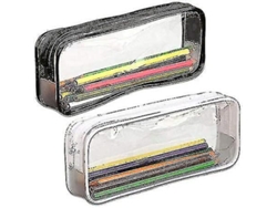 Estuche transparente para lápices, estuche grande transparente Gusshious