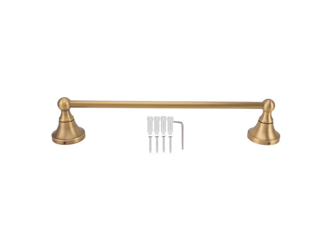 Toallero de cobre retro de estilo europeo para baño montado en la pared