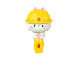 Silbato De Dibujos Animados Adorable Para Niños Con Cordón, Juguete De Plástico Portátil, Conejo Preescolar
