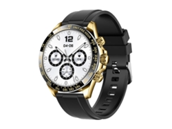 Reloj Inteligente con Llamada Bluetooth Botón Giratorio Monitorización de Frecuencia Cardíaca y Presión Arterial Negro YEMAESRE