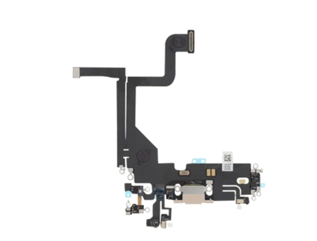 Conector Carga Lightning Micrófono iPhone 13 Pro Recambio Dorado CLAPPIO